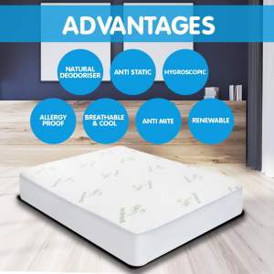 laura hill bamboo mattress protector king
