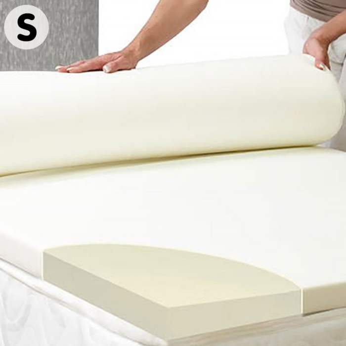 laura hill high density mattress foam topper 7cm single size bed