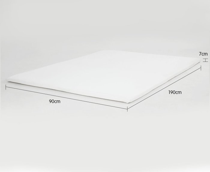 laura hill high density mattress foam topper 7cm single size bed