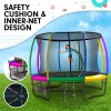 kahuna 8ft outdoor rainbow trampoline for kids and children suited for fitness exercise gymnastics with safety enclosure kahuna 8ft outdoor rainbow trampoline for kids and children suited for fitness exercise gymnastics with safety enclosure