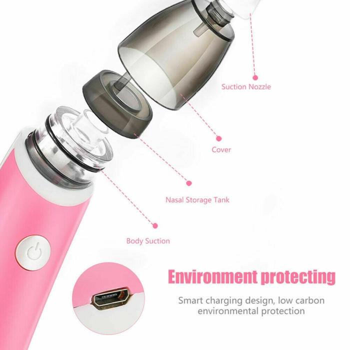 baby nasal aspirator electric safe hygienic nose cleaner snot sucker for baby (red) baby nasal aspirator electric safe hygienic nose cleaner snot sucker for baby (red)