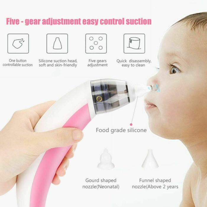 baby nasal aspirator electric safe hygienic nose cleaner snot sucker for baby (red) baby nasal aspirator electric safe hygienic nose cleaner snot sucker for baby (red)