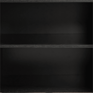 mid century black ribbed sideboard cabinet