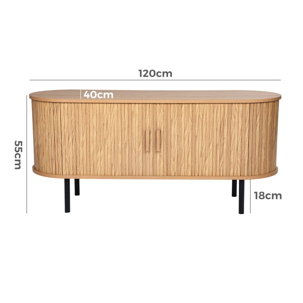 ripple sideboard with sliding doors earthy elegance redefined