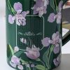 2x high fired ceramic porcelain mug set with lid 400ml vintage floral tea spoon green 2x high fired ceramic porcelain mug set with lid 400ml vintage floral tea spoon green