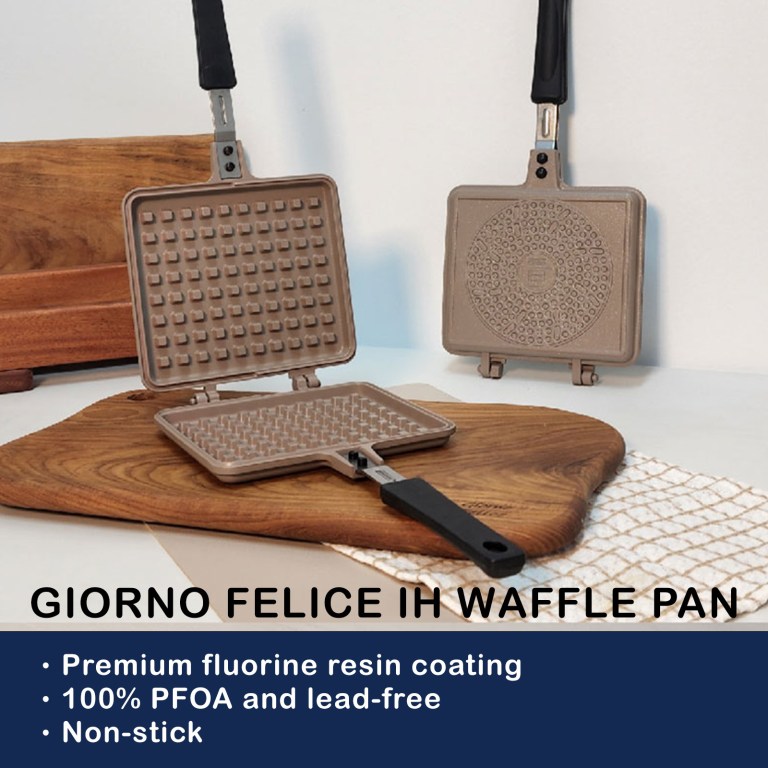 giorno felice ih waffle maker pan non stick double sided detachable