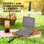 giorno felice ih waffle maker pan non stick double sided detachable