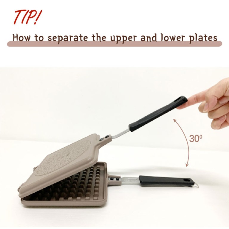 giorno felice ih waffle maker pan non stick double sided detachable