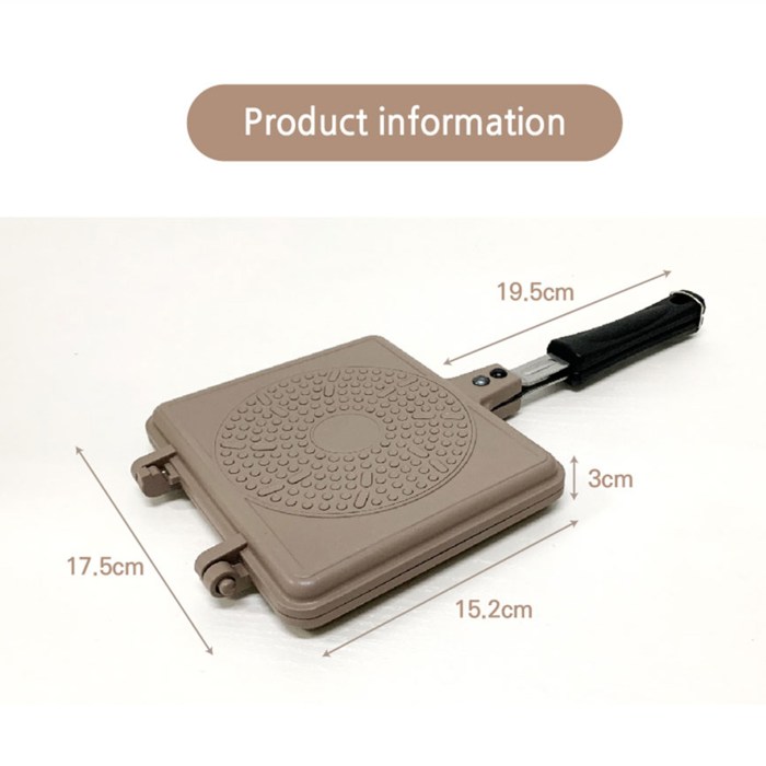 giorno felice ih waffle maker pan non stick double sided detachable