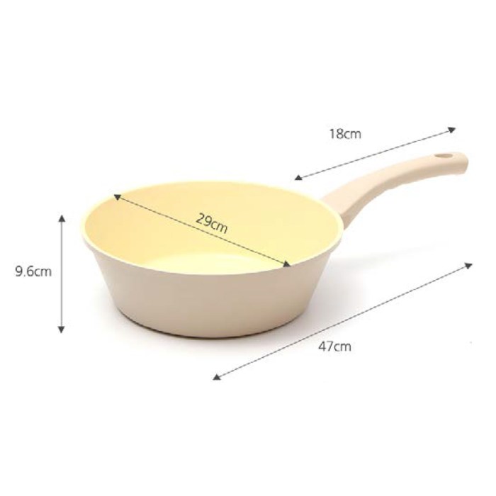 giorno felice ih wok pan 28cm ceramic non stick stir frypan induction