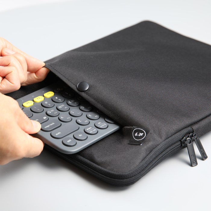 15 inch laptop sleeve padded travel carry case bag l size luke black
