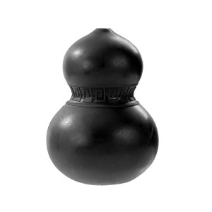 2 x dura dog puppy chew rubber gourd dental hygiene treat holder play toy