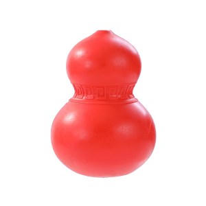 2 x dura dog puppy chew rubber gourd dental hygiene treat holder play toy