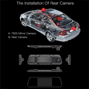 anytek t600 ultra hd dual cameras 5.5 inch ips touch screen car dvr driving recorder anytek t600 ultra hd dual cameras 5.5 inch ips touch screen car dvr driving recorder