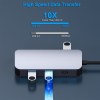 benfei 335gy usb c hub with triple display, 8 in 1 docking station (100w pd, dual 4k hdmi, vga, 3x usb 3.0)
