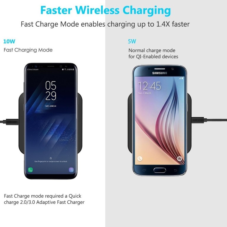 choetech t511s qi certified 10w/7.5w fast wireless charger pad choetech t511s qi certified 10w/7.5w fast wireless charger pad