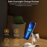 choetech t585 f 3 in 1 wireless charging station dock