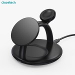 choetech t587 f 3 in 1 magnetic wireless charger station for iphone 12/13/14/airpods pro/iwatch choetech t587 f 3 in 1 magnetic wireless charger station for iphone 12/13/14/airpods pro/iwatch