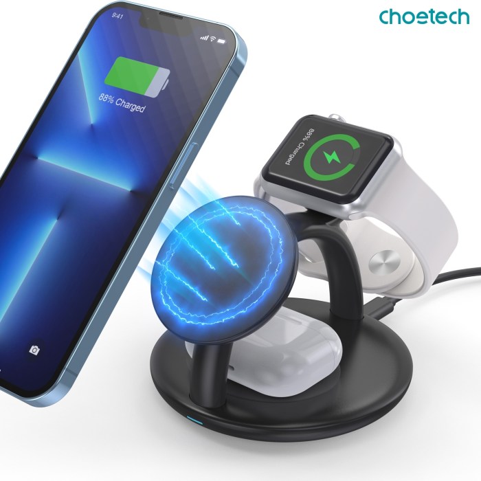 choetech t587 f 3 in 1 magnetic wireless charger station for iphone 12/13/14/airpods pro/iwatch choetech t587 f 3 in 1 magnetic wireless charger station for iphone 12/13/14/airpods pro/iwatch