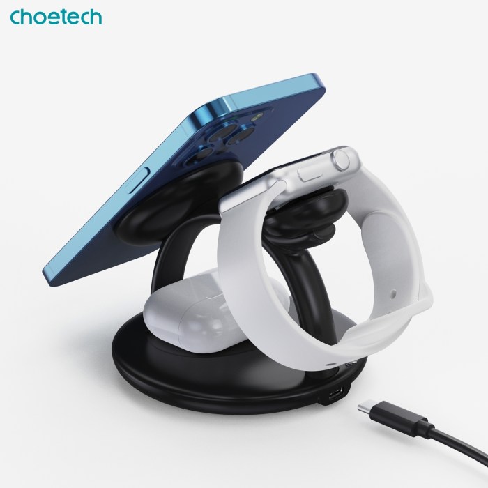 choetech t587 f 3 in 1 magnetic wireless charger station for iphone 12/13/14/airpods pro/iwatch choetech t587 f 3 in 1 magnetic wireless charger station for iphone 12/13/14/airpods pro/iwatch