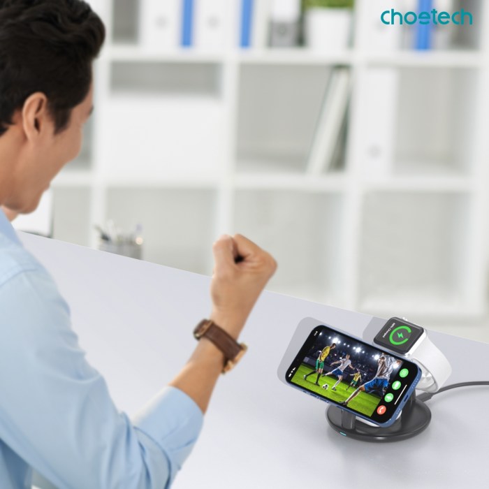 choetech t587 f 3 in 1 magnetic wireless charger station for iphone 12/13/14/airpods pro/iwatch choetech t587 f 3 in 1 magnetic wireless charger station for iphone 12/13/14/airpods pro/iwatch