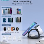 choetech t587 f 3 in 1 magnetic wireless charger station for iphone 12/13/14/airpods pro/iwatch choetech t587 f 3 in 1 magnetic wireless charger station for iphone 12/13/14/airpods pro/iwatch
