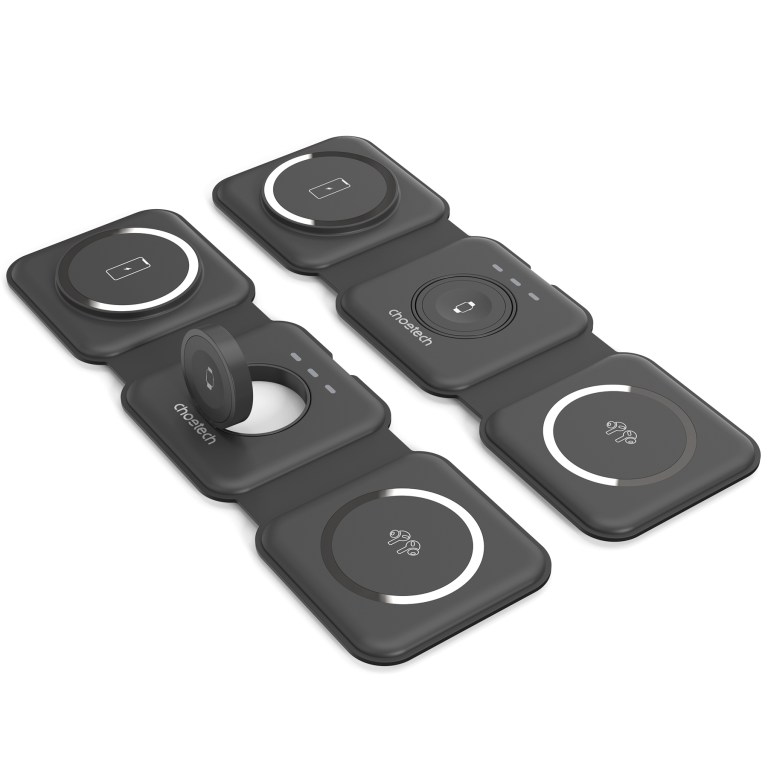 choetech t588 f bk 3 in 1 foldable fast wireless charger for phone/watch/earphone choetech t588 f bk 3 in 1 foldable fast wireless charger for phone/watch/earphone