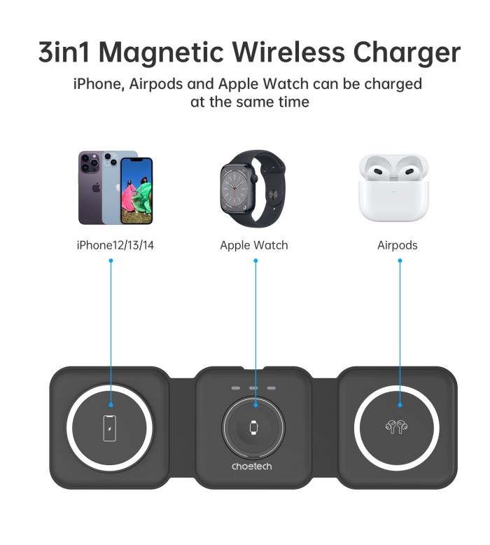 choetech t588 f bk 3 in 1 foldable fast wireless charger for phone/watch/earphone choetech t588 f bk 3 in 1 foldable fast wireless charger for phone/watch/earphone