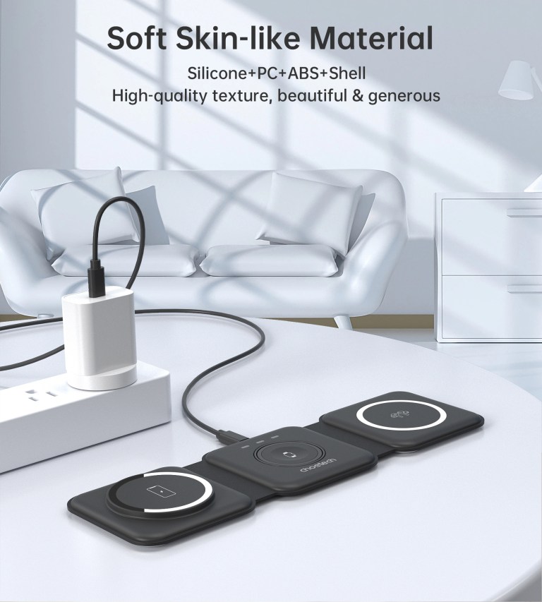 choetech t588 f bk 3 in 1 foldable fast wireless charger for phone/watch/earphone choetech t588 f bk 3 in 1 foldable fast wireless charger for phone/watch/earphone