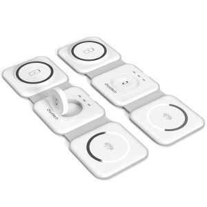 choetech t588 f wh 3 in 1 foldable fast wireless charger for phone/watch/earphone