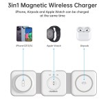 choetech t588 f wh 3 in 1 foldable fast wireless charger for phone/watch/earphone