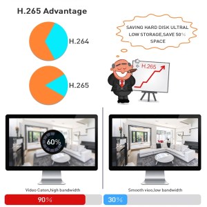 hiseeu h5nvr p4 624p 4ch 4mp poe cctv system (2tb hdd)