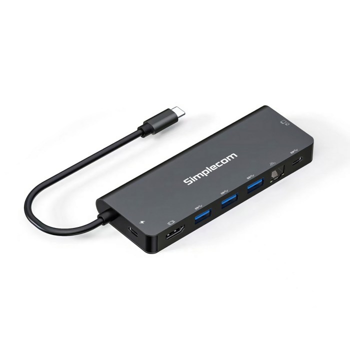 simplecom cht590 usb c superspeed 9 in 1 multiport docking station hdmi 2.0 simplecom cht590 usb c superspeed 9 in 1 multiport docking station hdmi 2.0