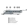 simplecom cht660 adjustable aluminium laptop stand with 6 port usb c docking station dual 4k hdmi display