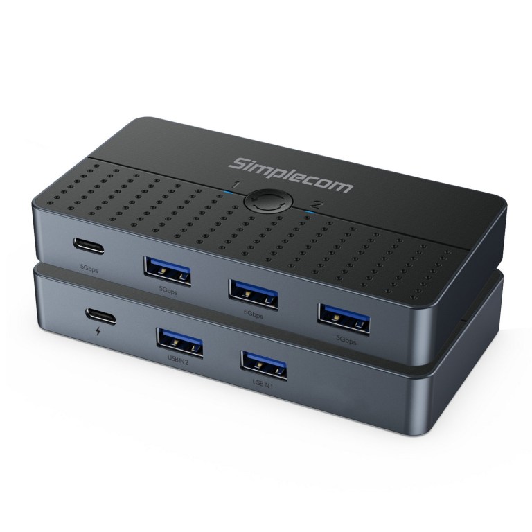 simplecom km320 2 way superspeed usb switch 4 port hub with usb c usb 3.0 5gbps simplecom km320 2 way superspeed usb switch 4 port hub with usb c usb 3.0 5gbps