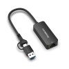 simplecom nu405c superspeed usb c and usb a to 2.5g ethernet network adapter 2.5gbps lan