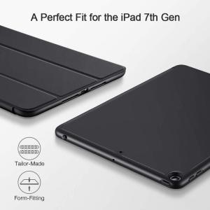 ipad 10.2 2019 7th pencil holder slim smart tpu soft edge case black