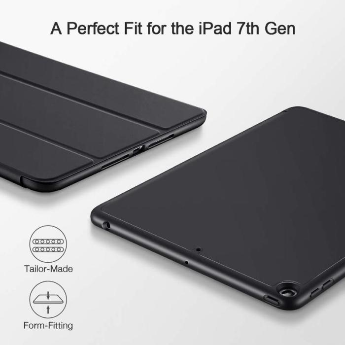ipad 10.2 2019 7th pencil holder slim smart tpu soft edge case black ipad 10.2 2019 7th pencil holder slim smart tpu soft edge case black
