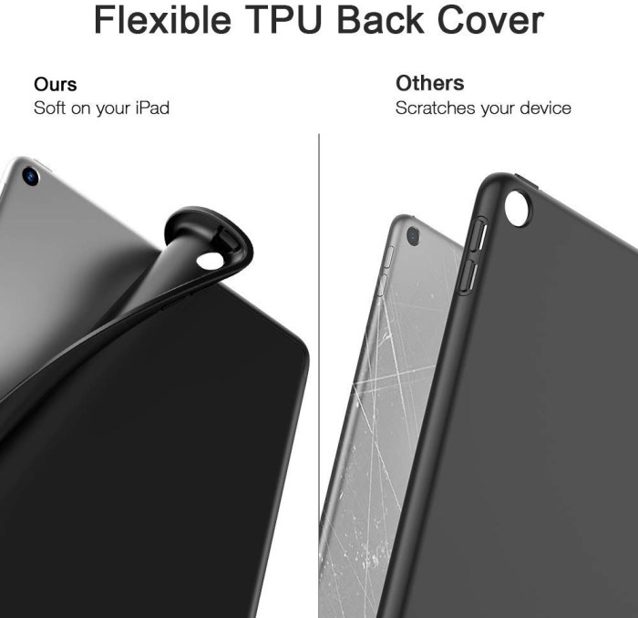 ipad 10.2 2019 7th pencil holder slim smart tpu soft edge case black ipad 10.2 2019 7th pencil holder slim smart tpu soft edge case black