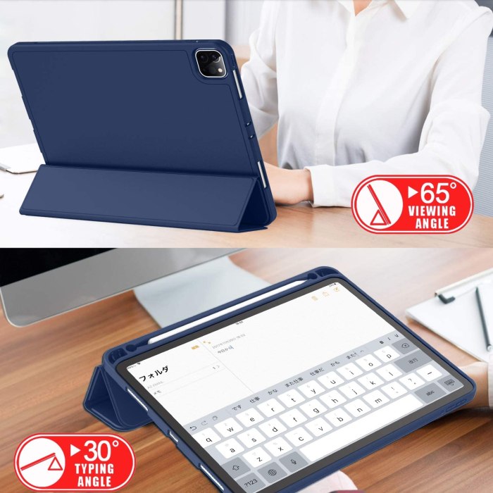 ipad pro 11 inch 2020 soft tpu smart premium case auto sleep wake stand cover pencil holder navy blue ipad pro 11 inch 2020 soft tpu smart premium case auto sleep wake stand cover pencil holder navy blue