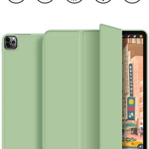 ipad pro 11 inch 2020 soft tpu smart premium case auto sleep wake stand cover pencil holder green