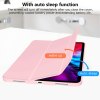ipad pro 11 inch 2020 soft tpu smart premium case auto sleep wake stand cover pencil holder pink