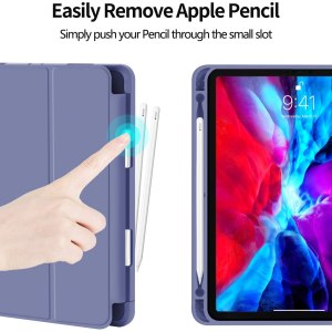 ipad pro 11 inch 2020 soft tpu smart premium case auto sleep wake stand cover pencil holder purple ipad pro 11 inch 2020 soft tpu smart premium case auto sleep wake stand cover pencil holder purple