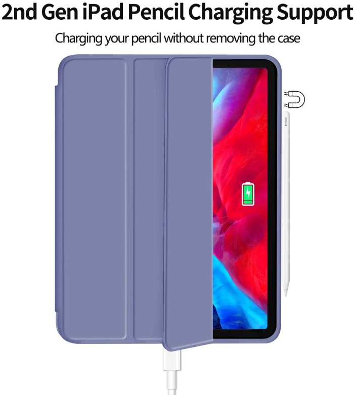 ipad pro 11 inch 2020 soft tpu smart premium case auto sleep wake stand cover pencil holder purple ipad pro 11 inch 2020 soft tpu smart premium case auto sleep wake stand cover pencil holder purple
