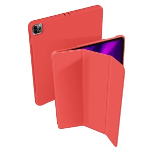 ipad pro 11 inch 2020 soft tpu smart premium case auto sleep wake stand cover pencil holder red