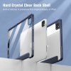 ipad pro 11 inch 2020 2022 soft tpu smart premium case auto sleep wake stand clear cover pencil holder navy blue