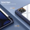 ipad pro 11 inch 2020 2022 soft tpu smart premium case auto sleep wake stand clear cover pencil holder navy blue