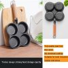 4 cup cast iron egg frying pan divided egg skillet pan fried egg pan cooker pancake egg fryer
