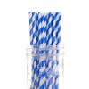 1000 bulk wholesale pack blue white drinking straws biodegradable eco paper birthday party event bistro bar cafe take away