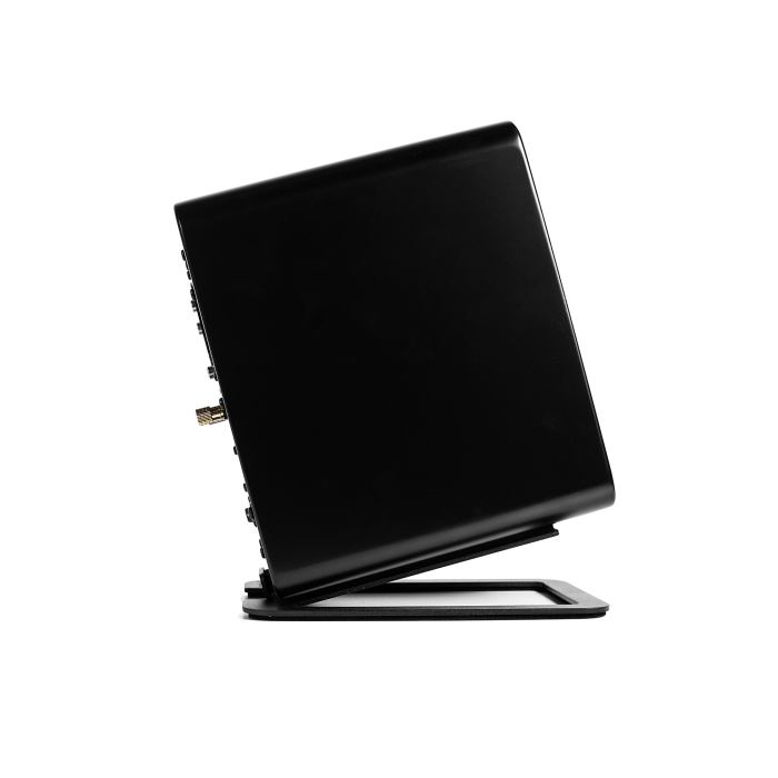 kanto s4 angled desktop speaker stands for midsize speakers pair, black kanto s4 angled desktop speaker stands for midsize speakers pair, black